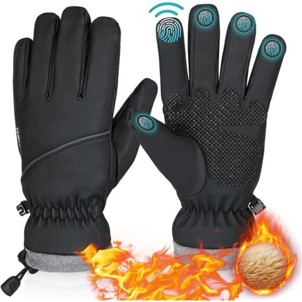 Unisex Winter Gloves Waterproof Windproof Thermal Ambidextrous Skiing Gloves